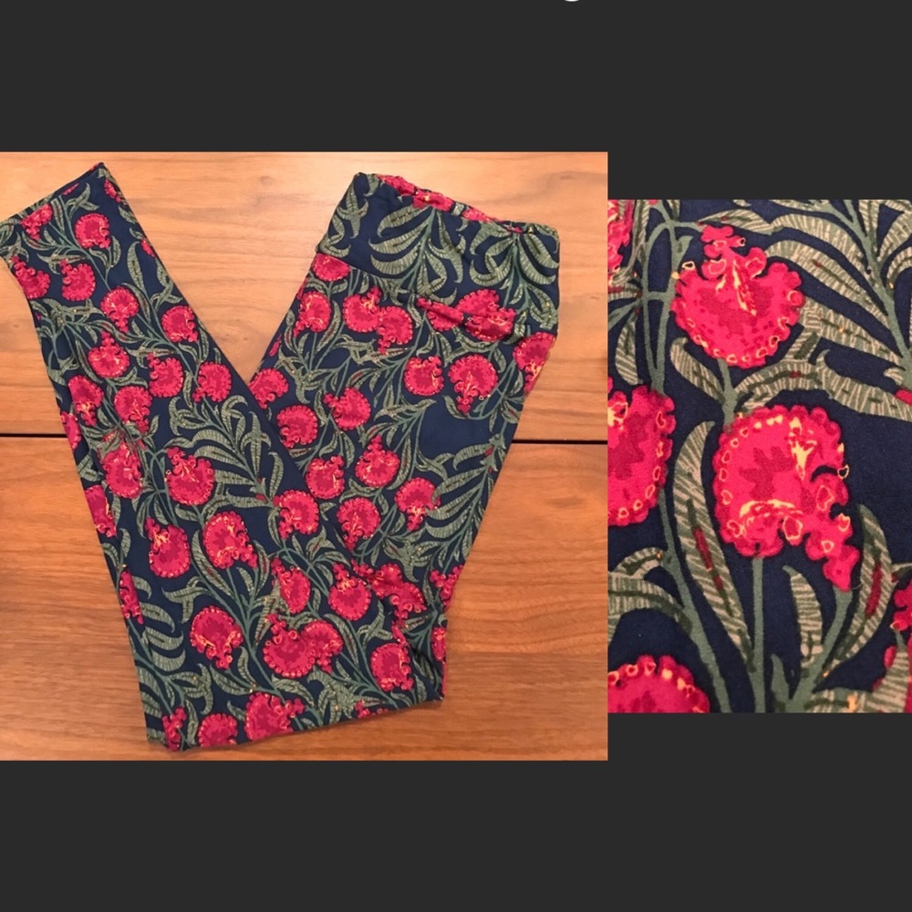 LuLaRoe Pink Orchid TC leggings